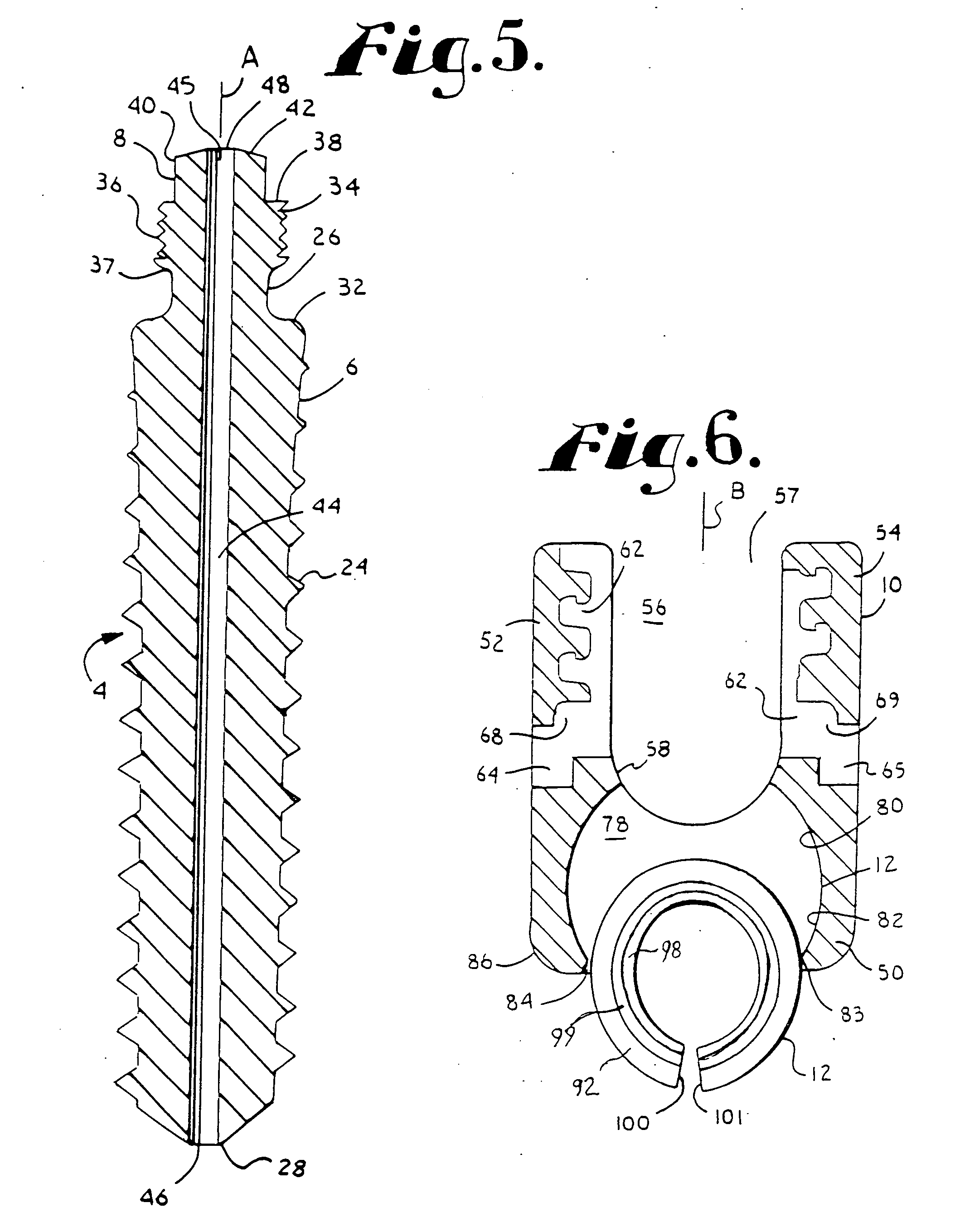 Polyaxial bone screw with discontinuous helically wound capture connection