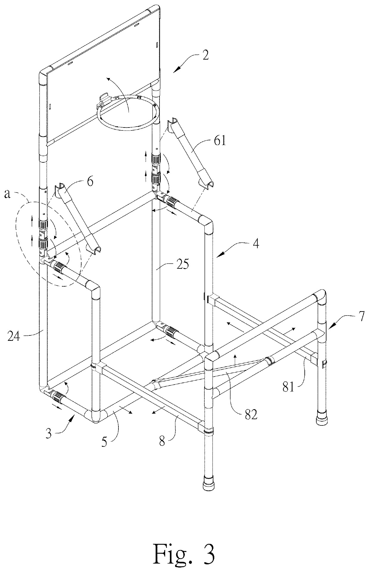 Foldable basketball stand