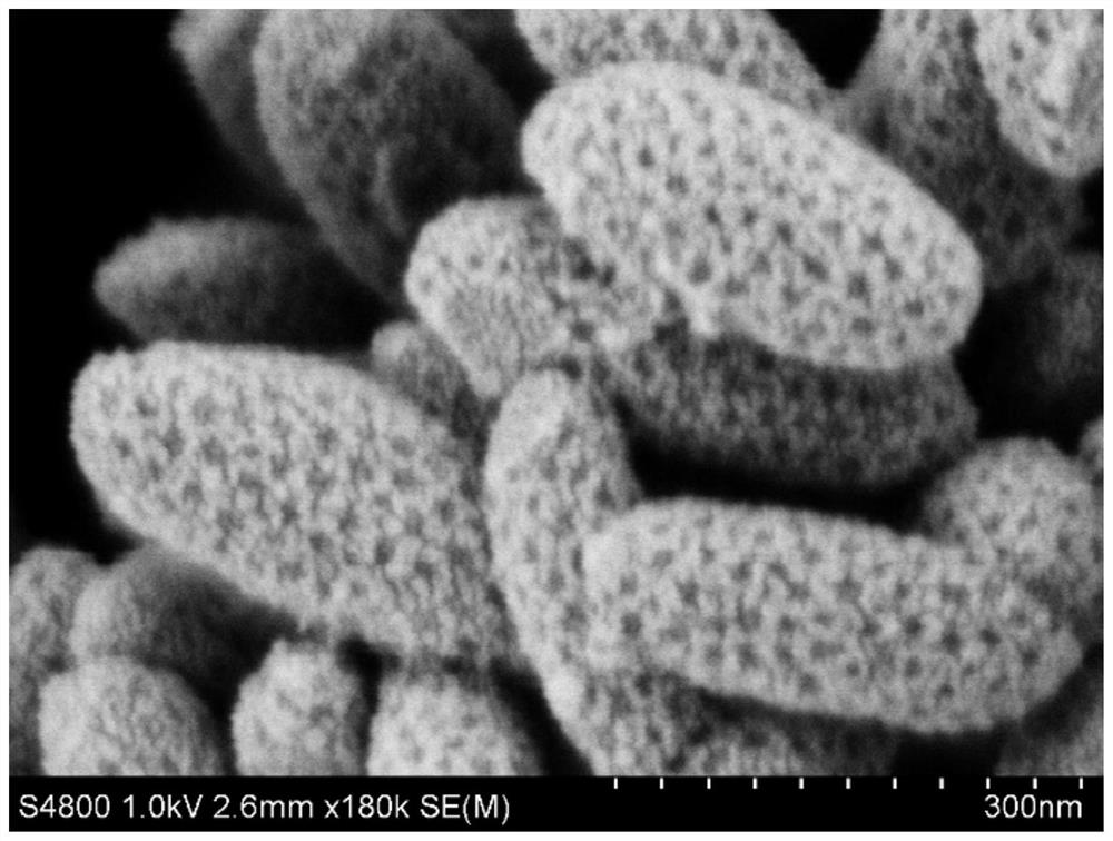 Magnetic inorganic nanoparticle and ordered mesoporous material core-shell composite material and preparation method thereof