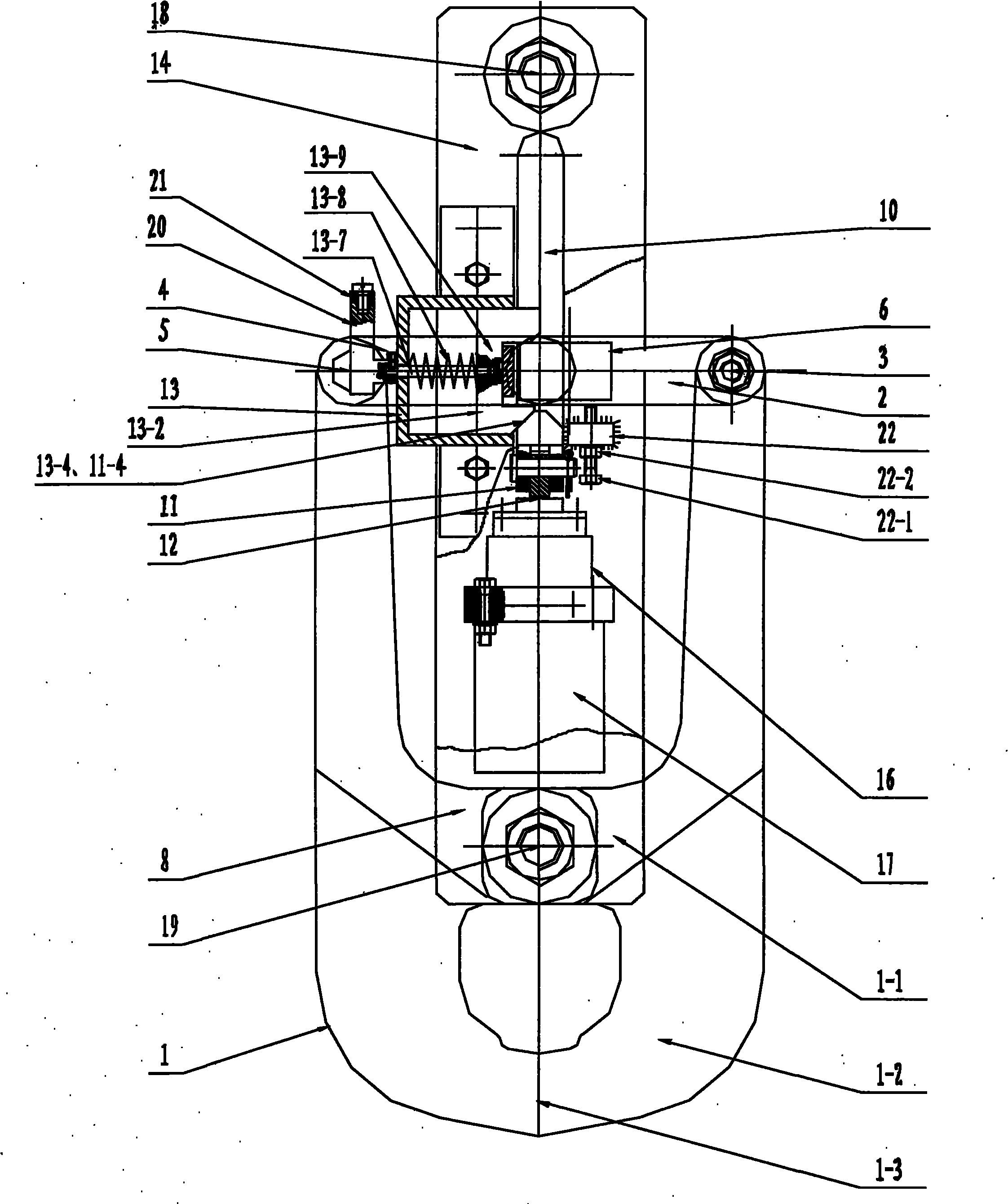 Tong-type automatic unhooking device
