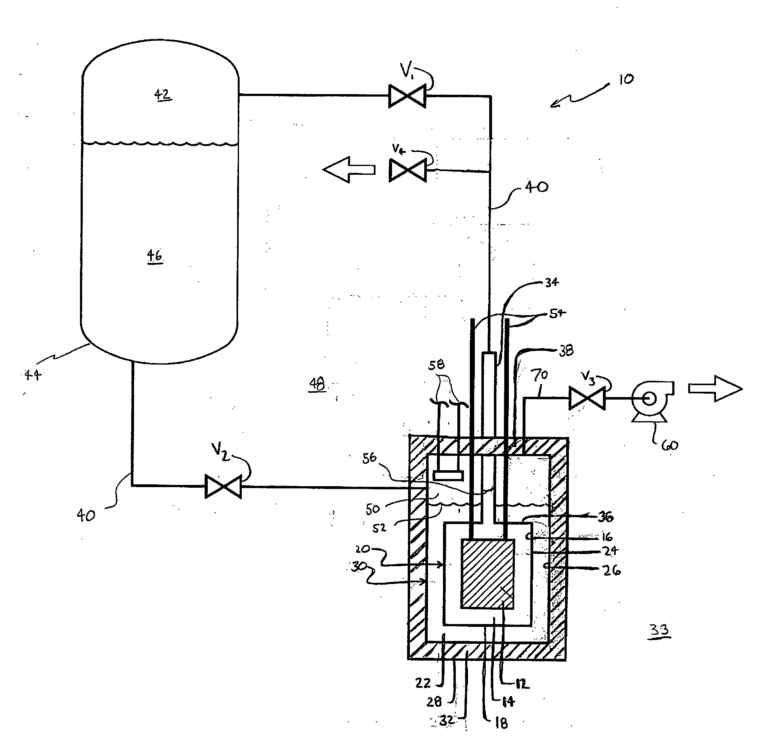 Multi-bath apparatus and method for cooling superconductors