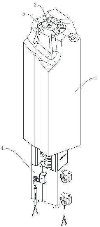 A forced demoulding mechanism with on-machine quick release structure