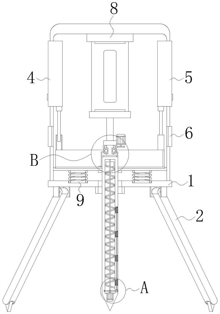 An agricultural soil pollution degree detection device