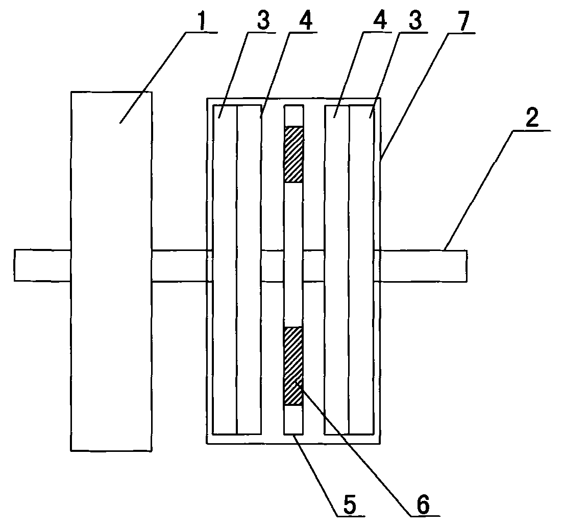 Electric driving and braking integrated device