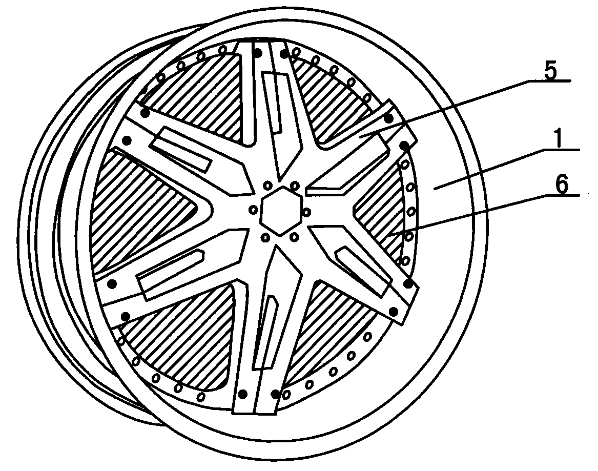 Electric driving and braking integrated device