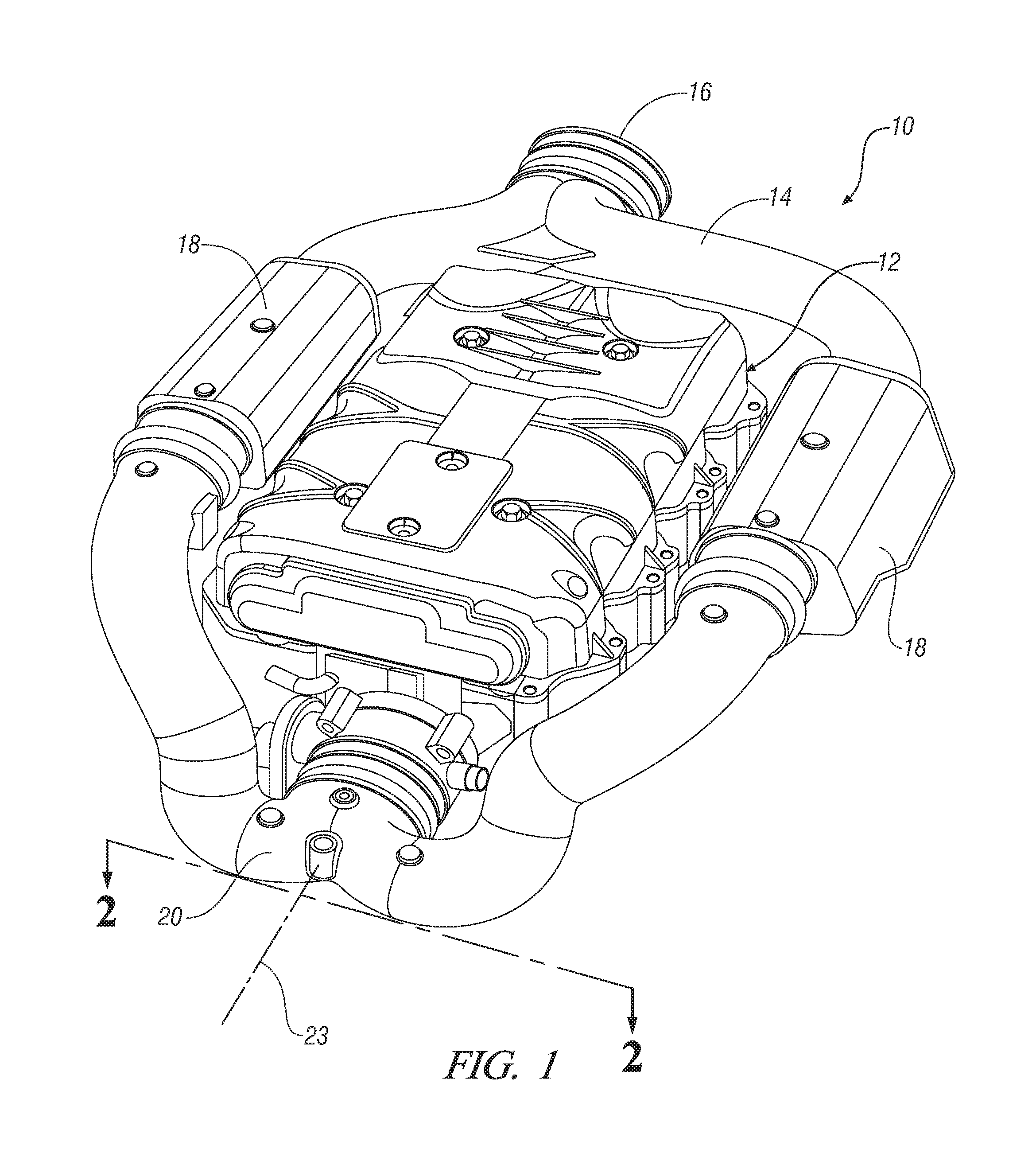 Engine air intake system with resilient coupling having internal noise attenuation tuning