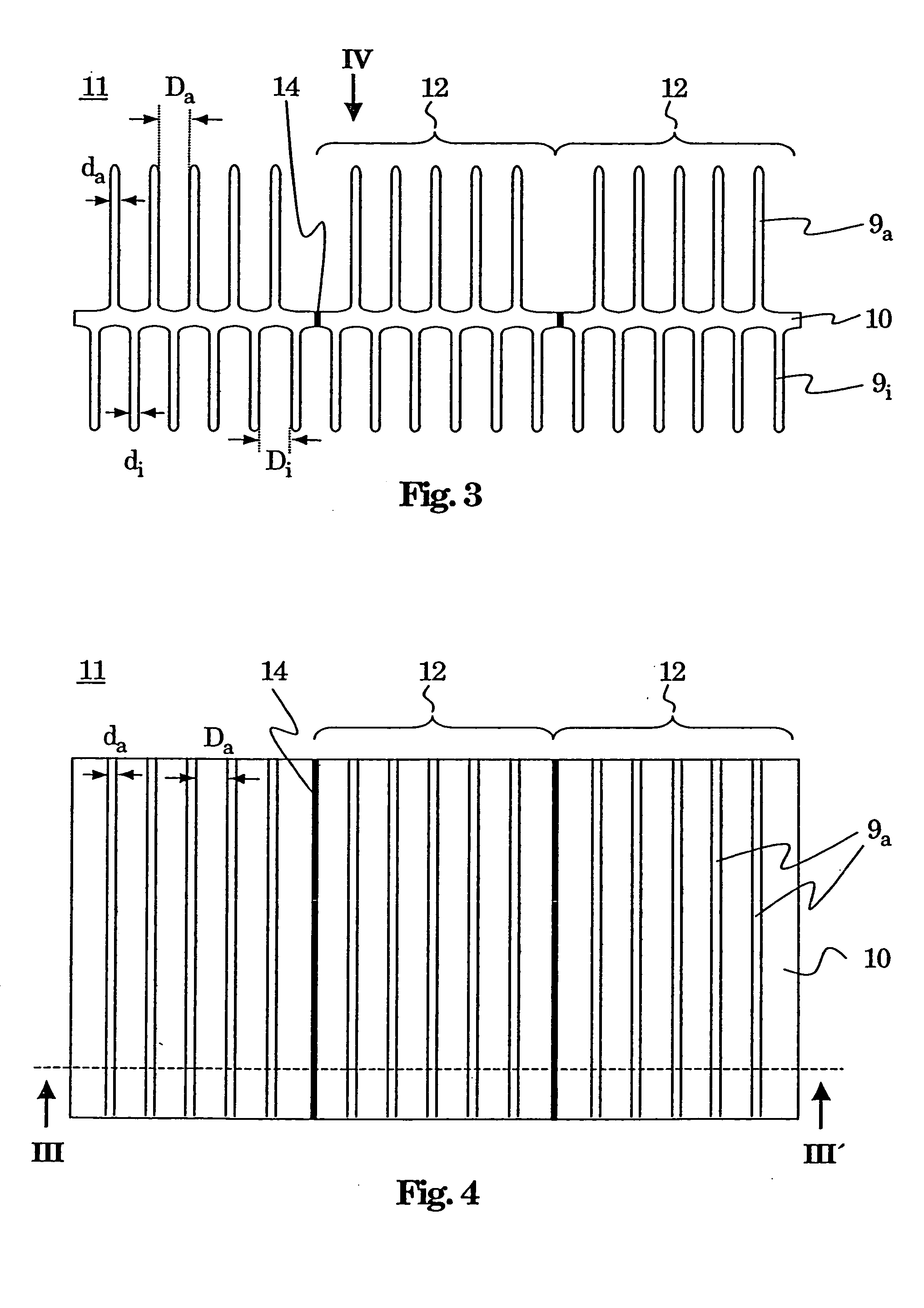 High-power switchgear with cooling rib arrangement