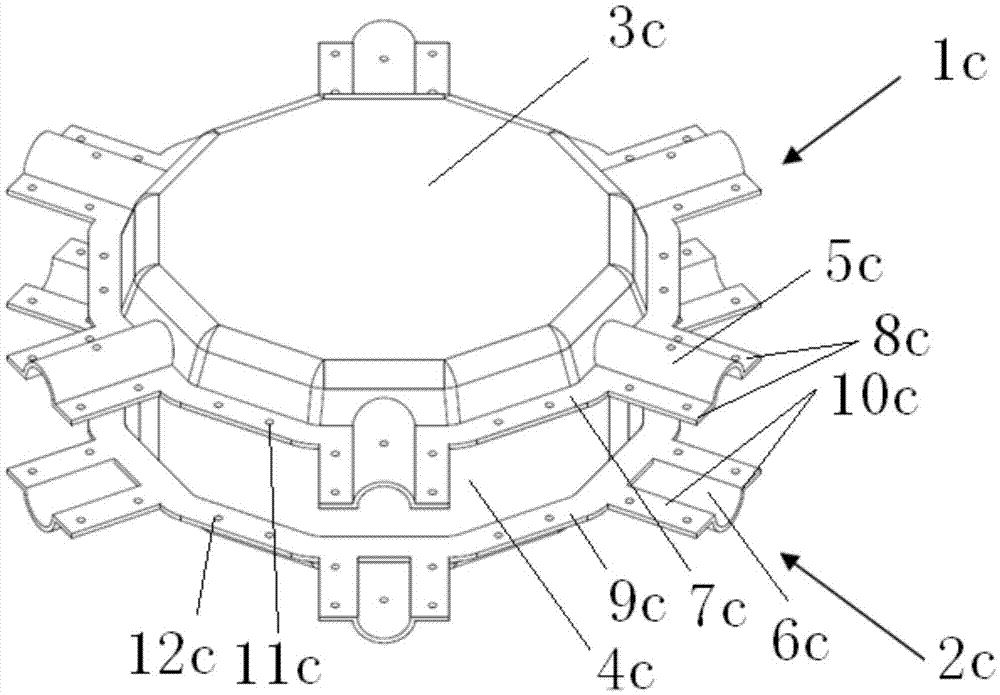 Vehicle frame central piece of multi-rotor unmanned aerial vehicle