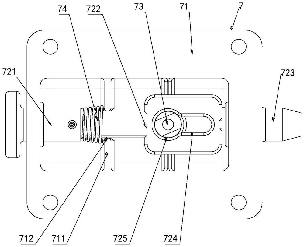 Space on-orbit turntable limiting mechanism and assembling method thereof