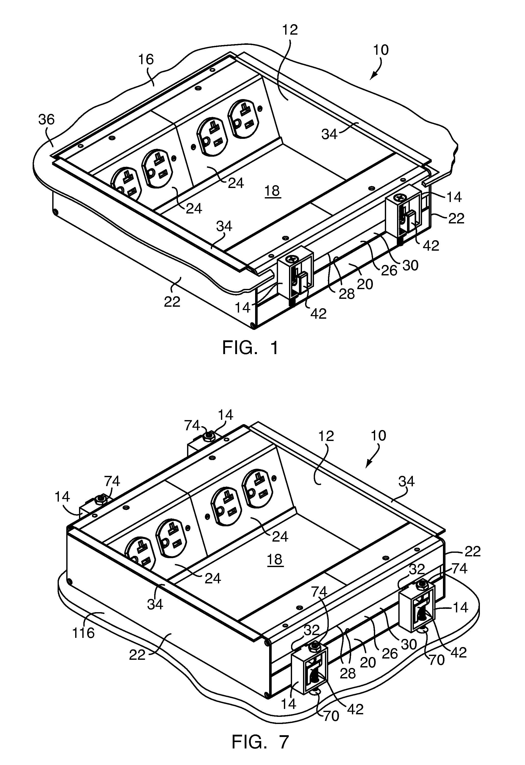 Apparatus for installation of electrical floor boxes