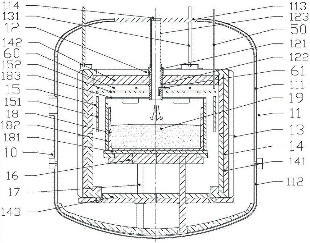 Polycrystal ingot furnace with carrier gas heating device