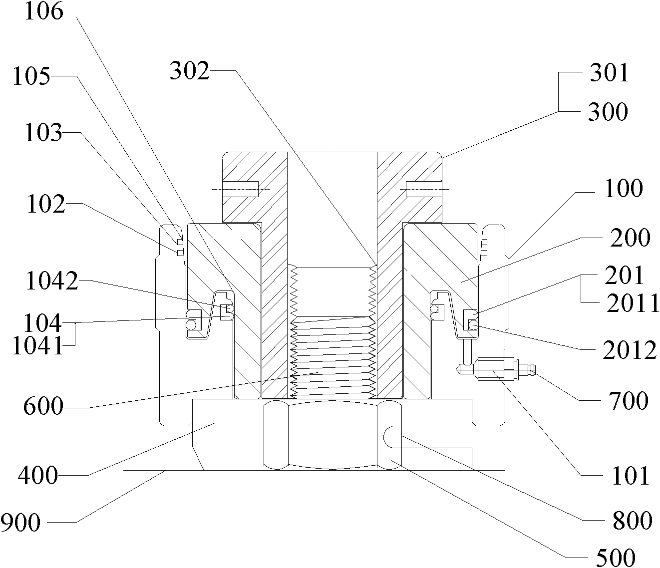 Hydraulic tensioner with safe pressure relief device