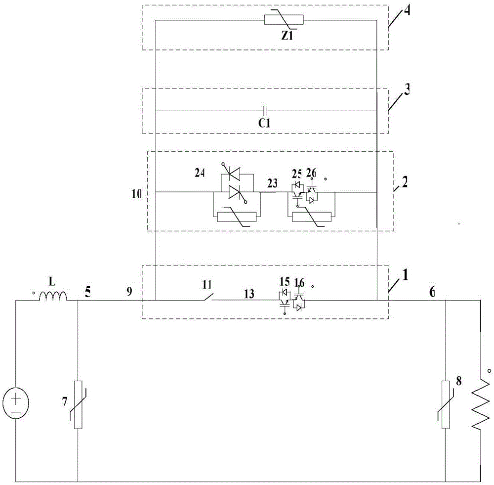 A DC circuit breaker topology