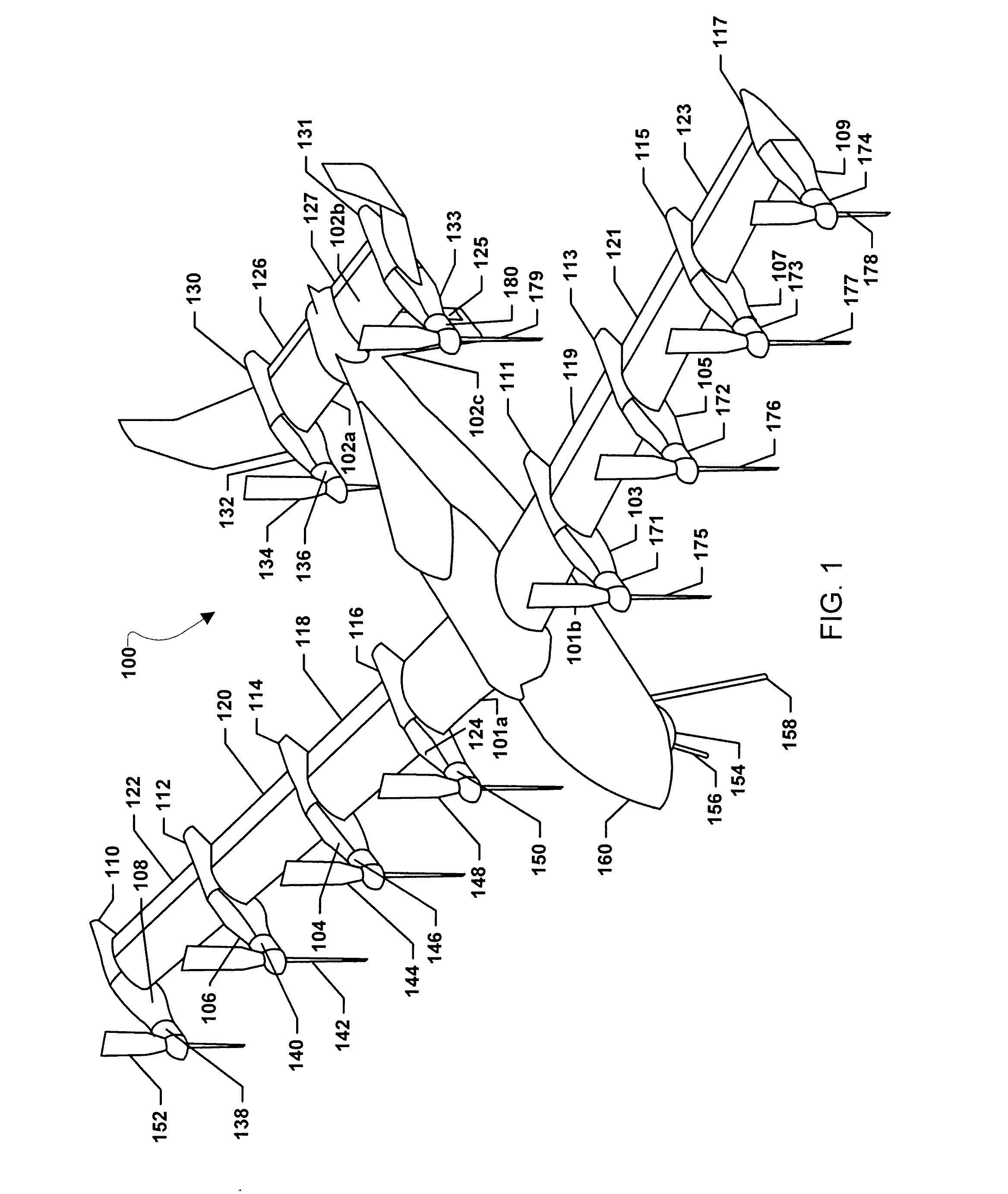 Vertical Takeoff and Landing Vehicle with Increased Cruise Efficiency