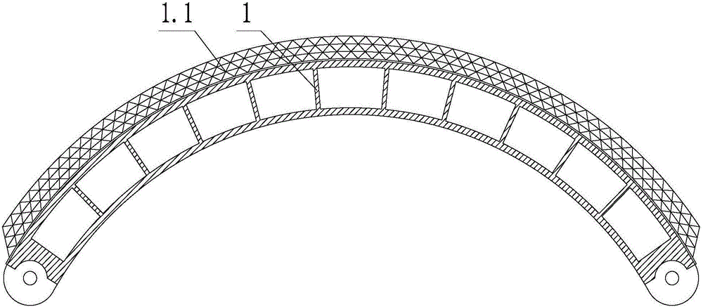 Energy-absorption type impact-resistant tunnel cross-section hydraulic support