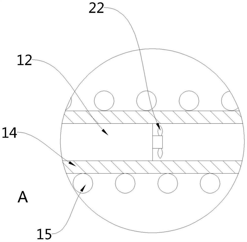 Chemical fiber drying device