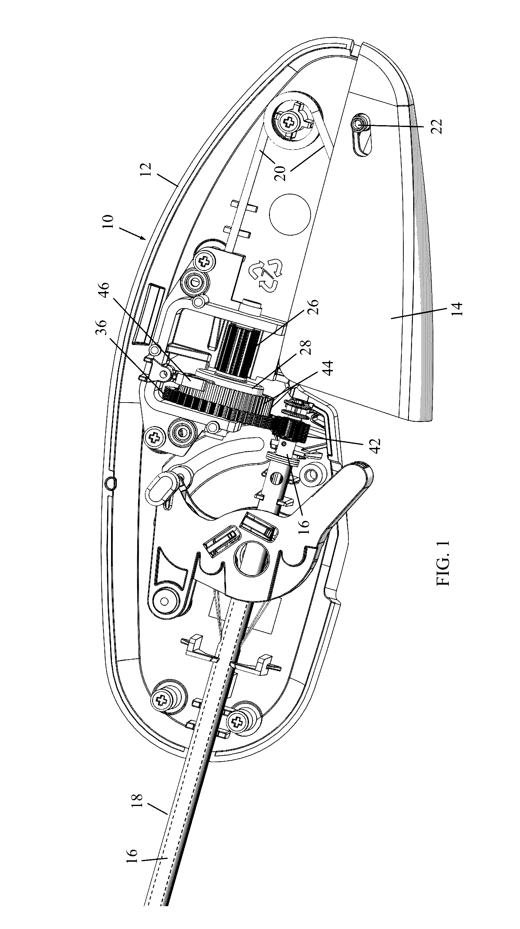 Gear mechanism for rotating drive shaft