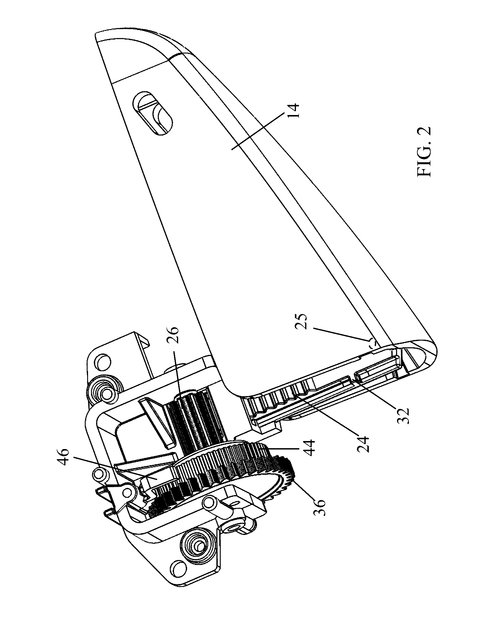 Gear mechanism for rotating drive shaft
