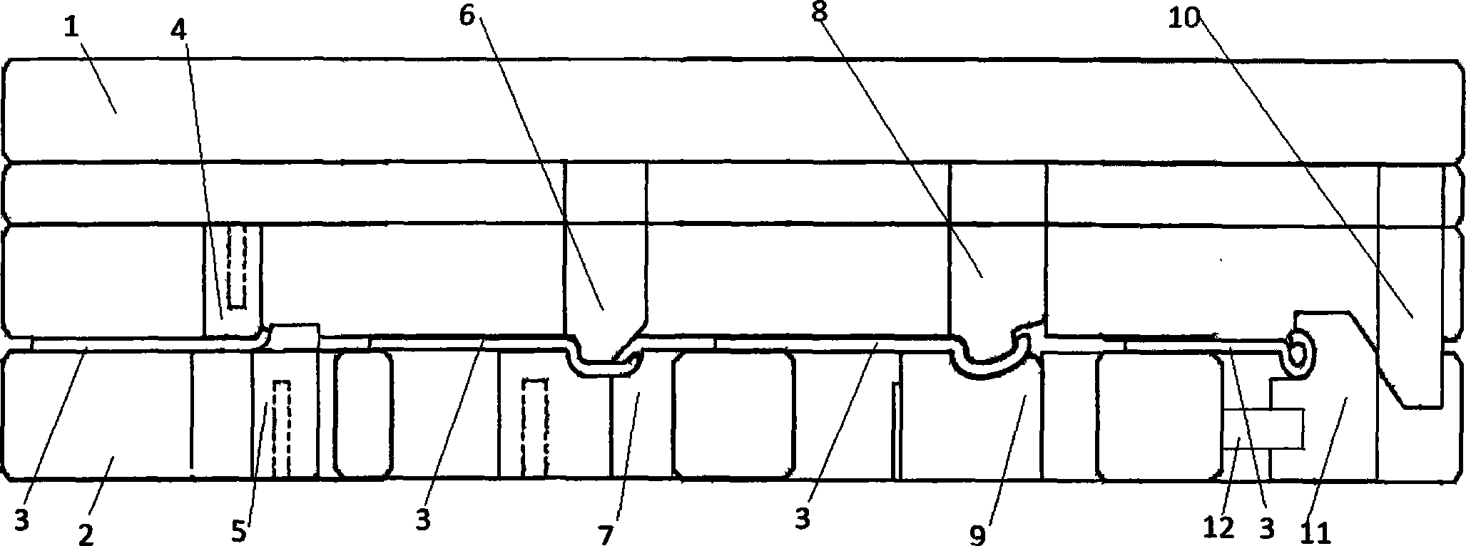 Continuous hinge circle-rolling device