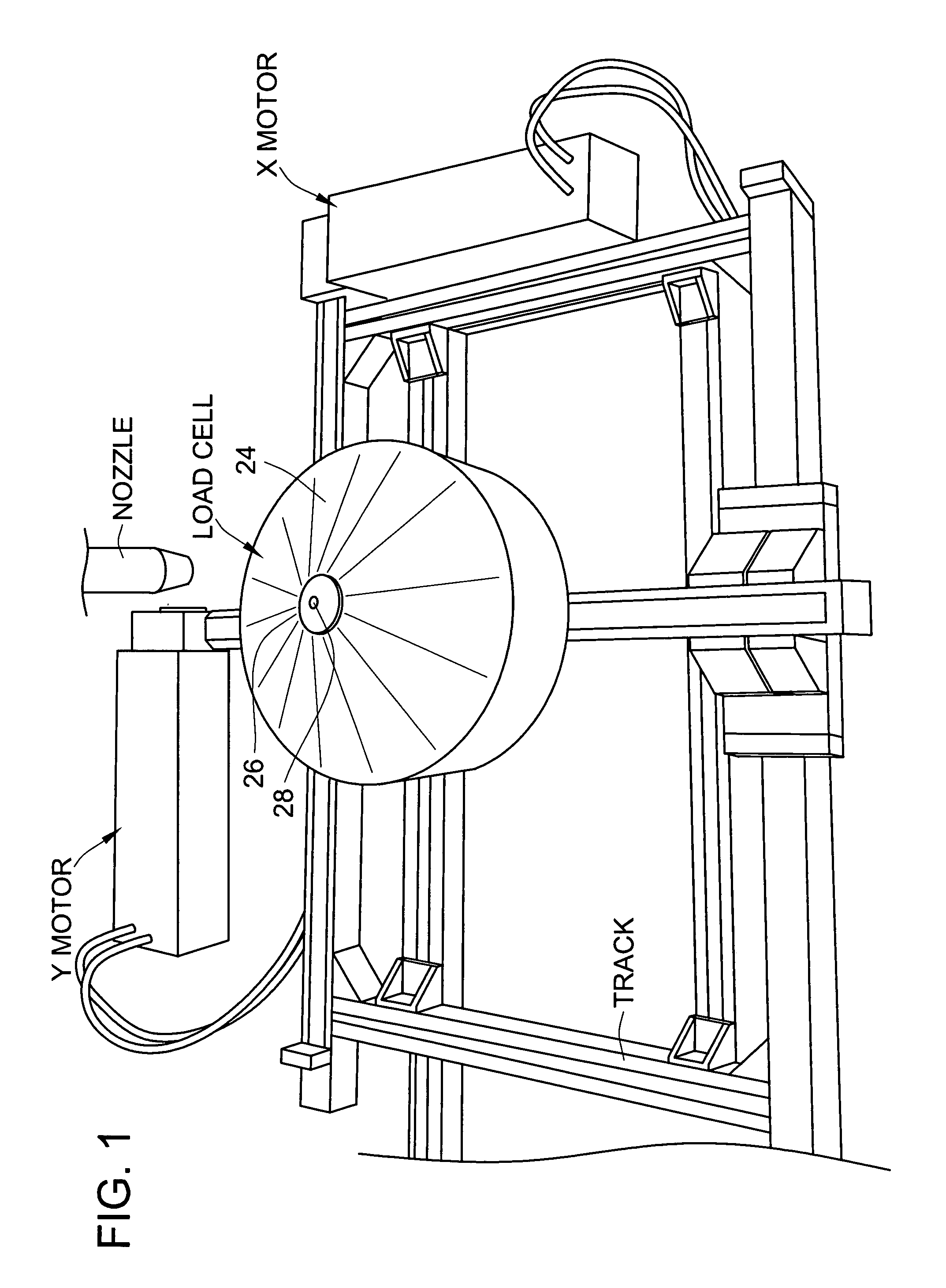 Apparatus and method for measuring characteristics of fluid spray patterns