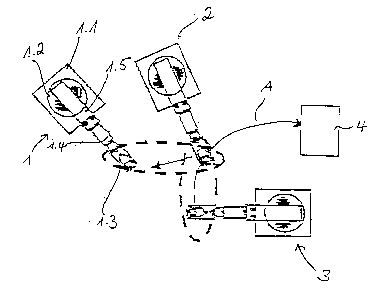Process for protecting a robot from collisions