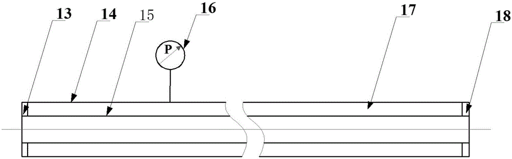 Waste heat recycling device and system filled with heat conduction materials and used for grate cooler