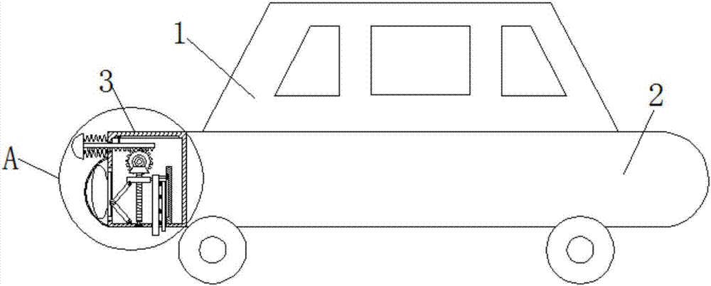 Toy car with buffer device