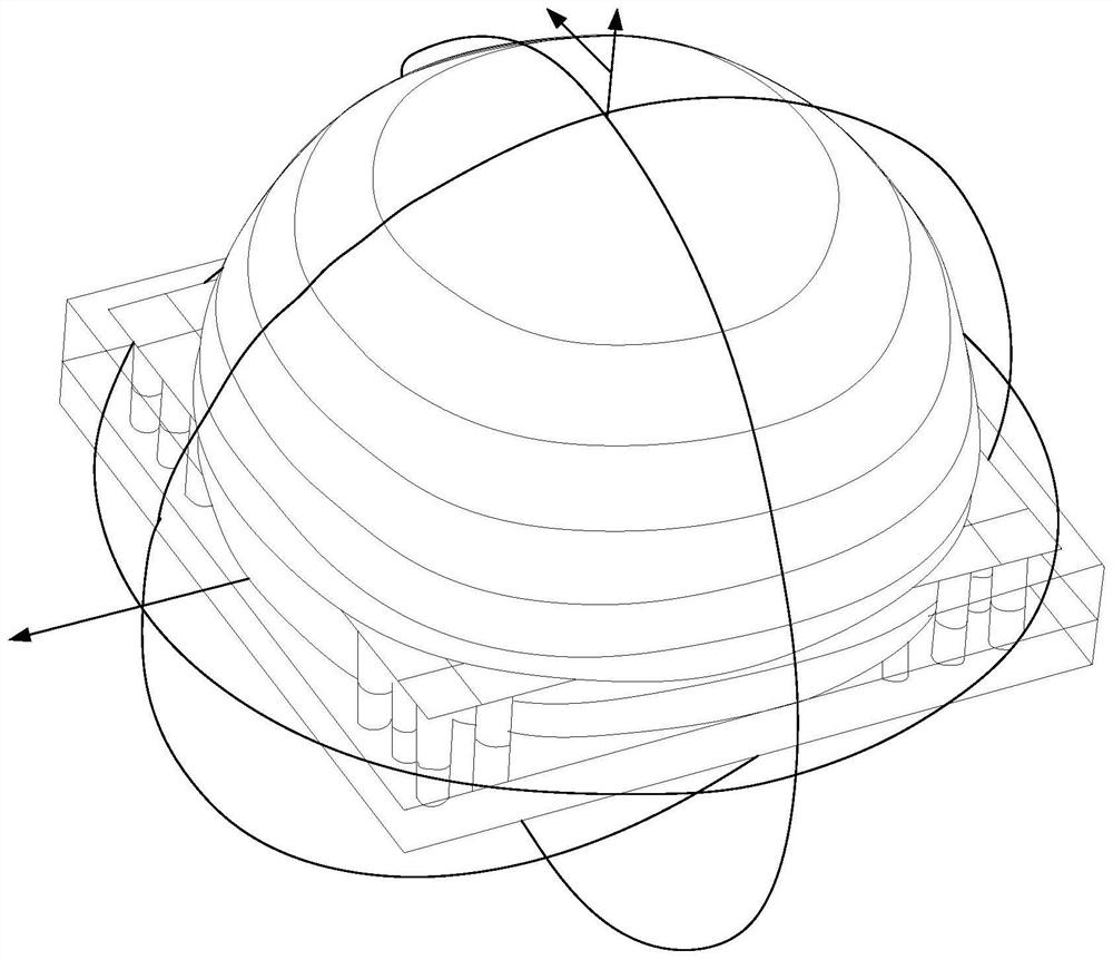 Ka-band single-feed-point circularly polarized antenna
