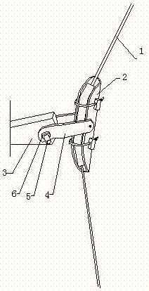 Live suspension clamp fastening device