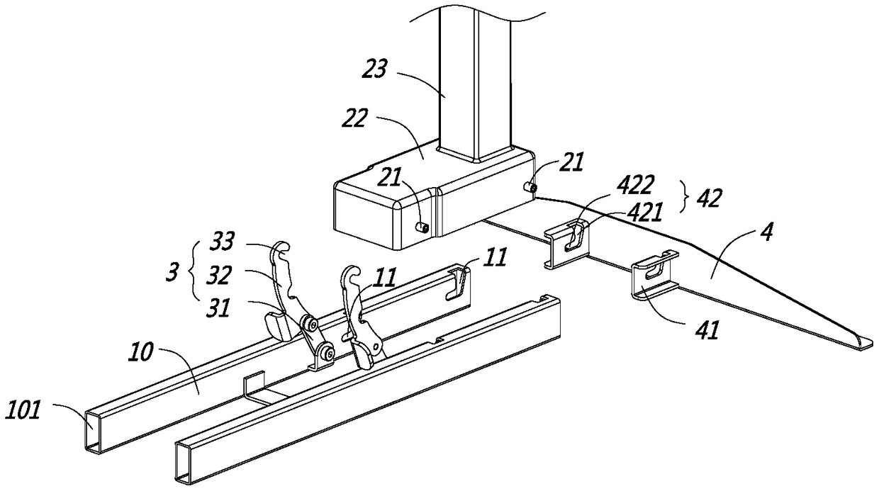 Table frame capable of being quickly installed and lifting platform