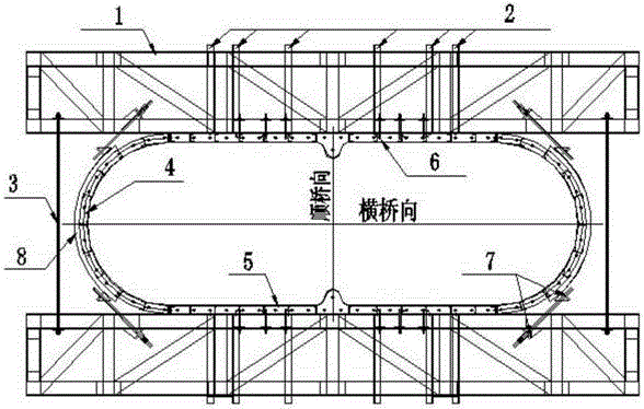 A method for rapidly manufacturing double-line round-end solid piers