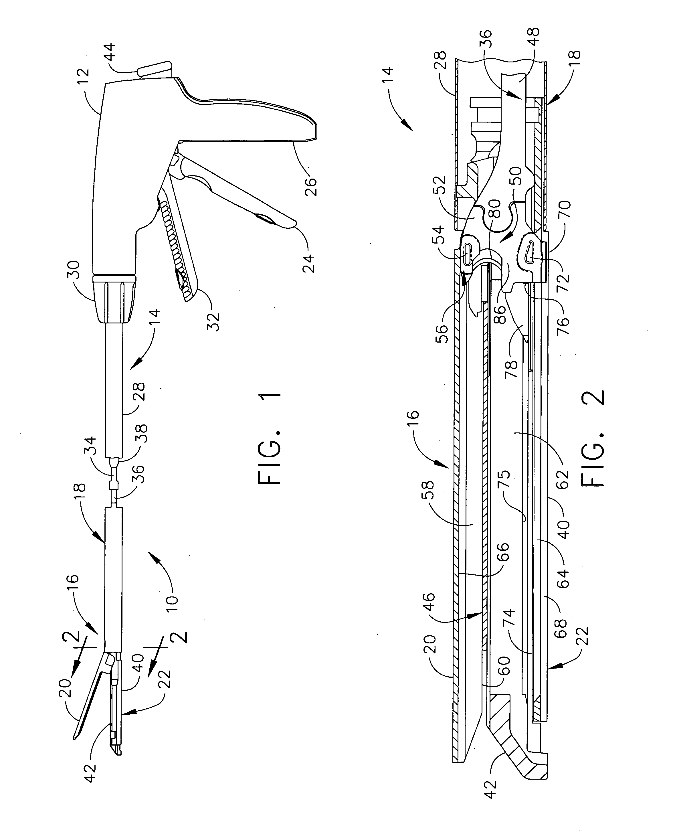 Surgical cutting and stapling instrument with self adjusting anvil