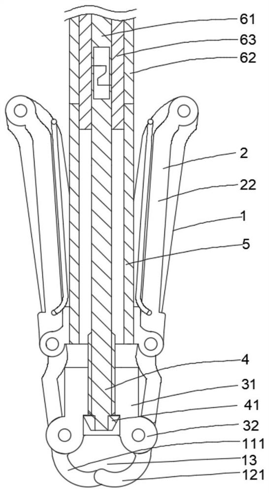 Integrally detachable valve clamp and conveying system thereof
