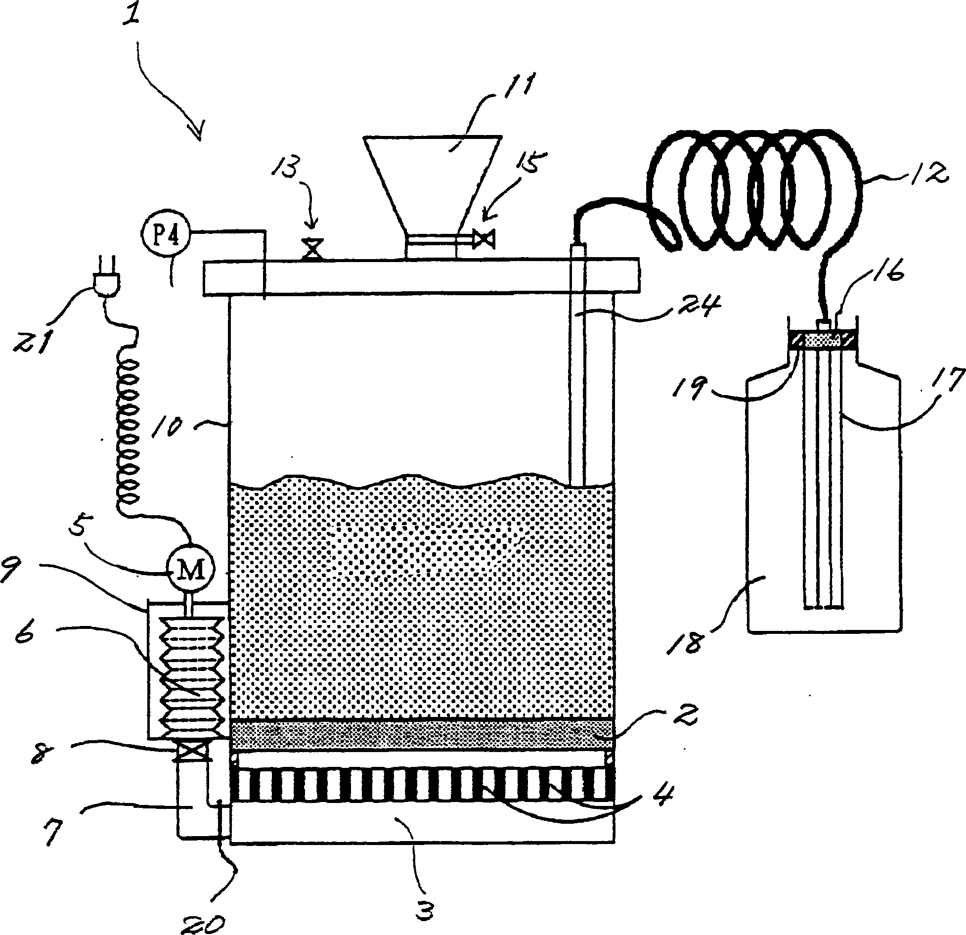Powder packing method and apparatus therefor