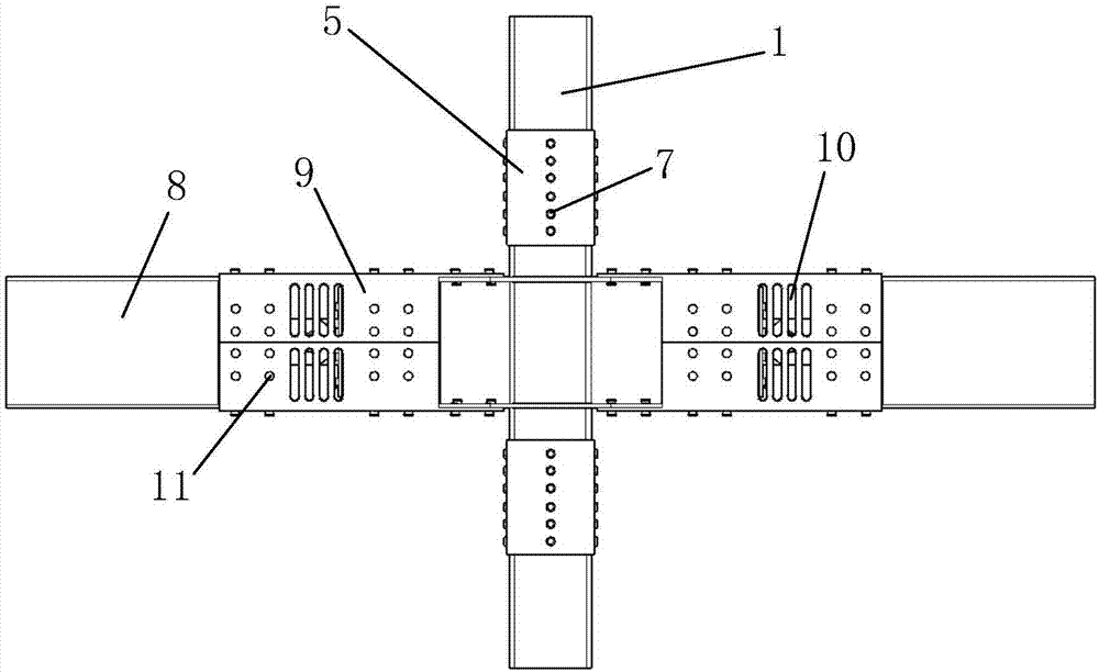 Double-sleeve steel-structure beam-column joint and installation method
