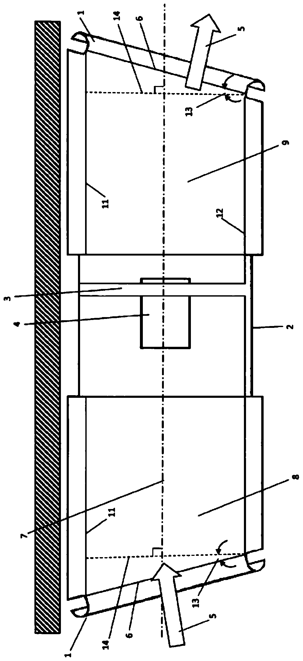 Optimised tunnel ventilation device