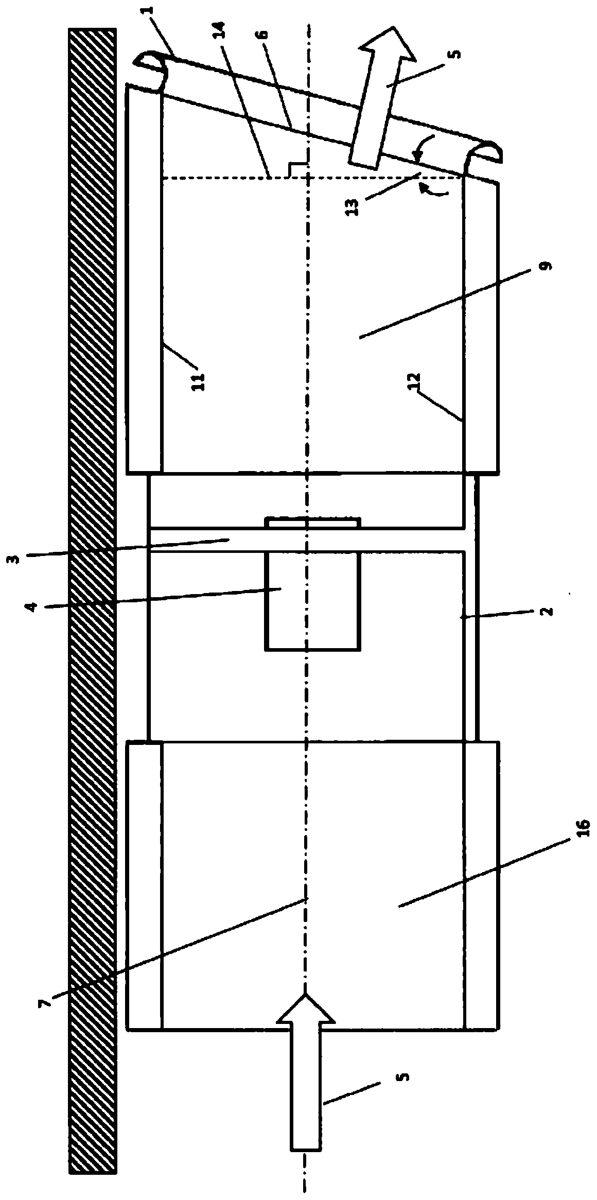 Optimised tunnel ventilation device