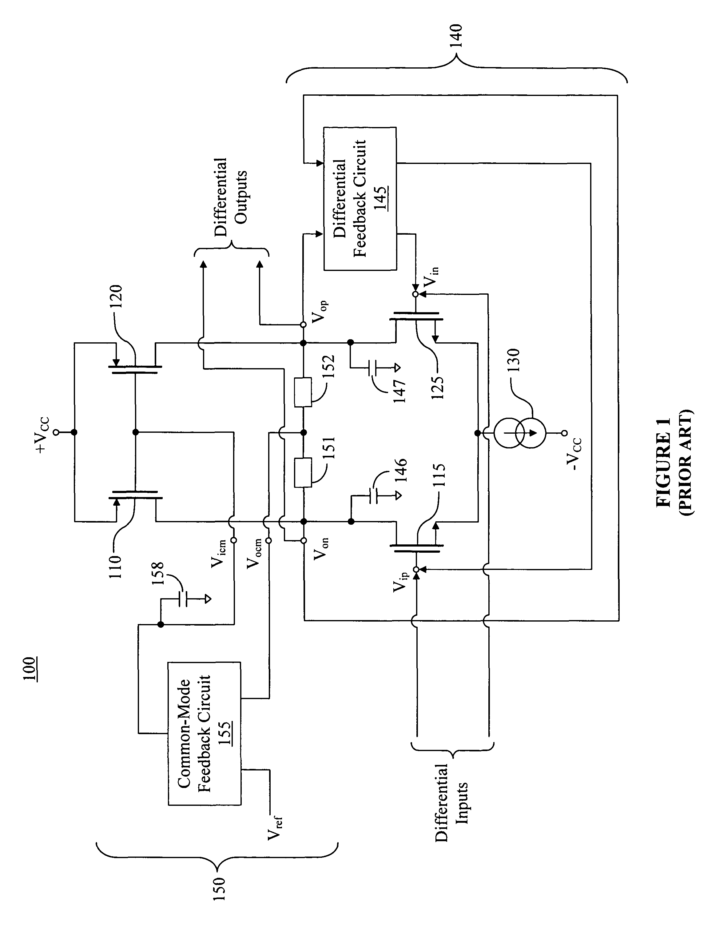 Operational amplifier and method for amplifying a signal with shared compensation components