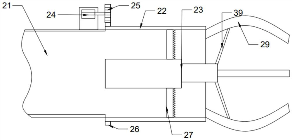 A fish pond bottom dredging device for marine fish farming