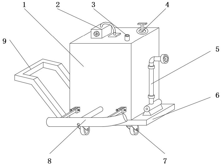 Water and fertilizer integrated irrigation equipment for agricultural planting