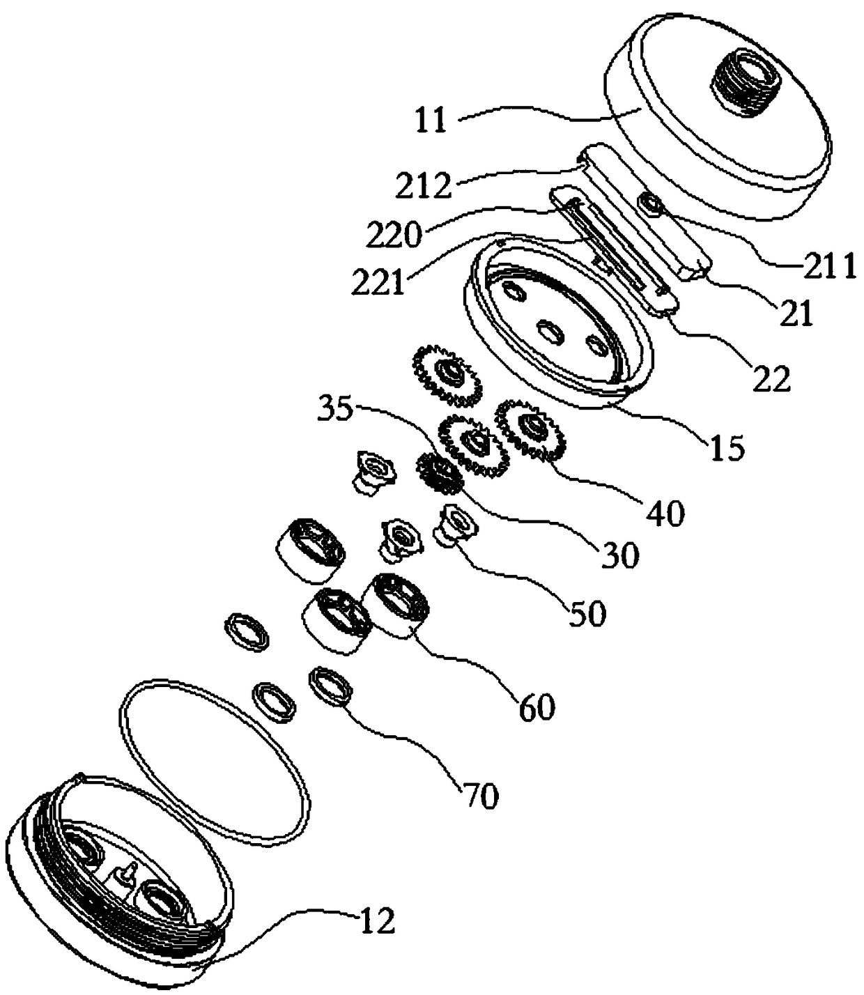 Rotary-water-flower water outlet device