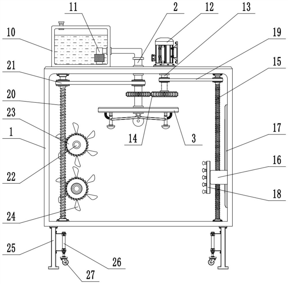 Separated disinfection structure and carbon dioxide incubator disinfection equipment