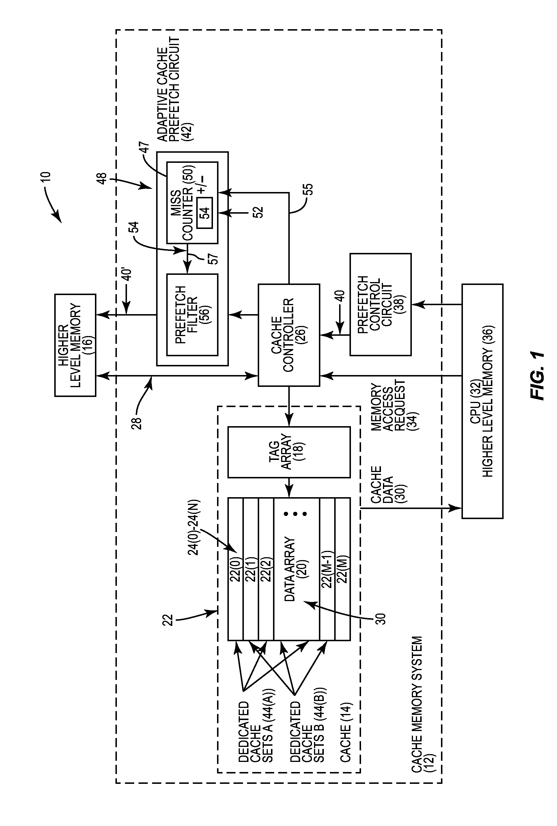 Adaptive cache prefetching based on competing dedicated prefetch policies in dedicated cache sets to reduce cache pollution