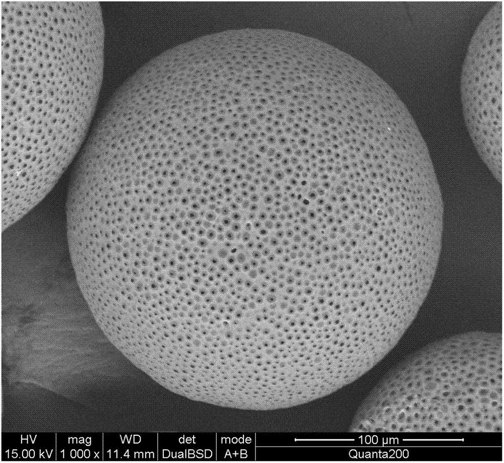 Polylactic-co-glycolic acid (PLGA)/calcium carbonate compound microsphere with porous shell and preparation method for compound microsphere