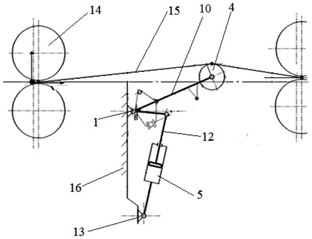 Rolling mill loop roller swing rotation angle detection system and control method thereof