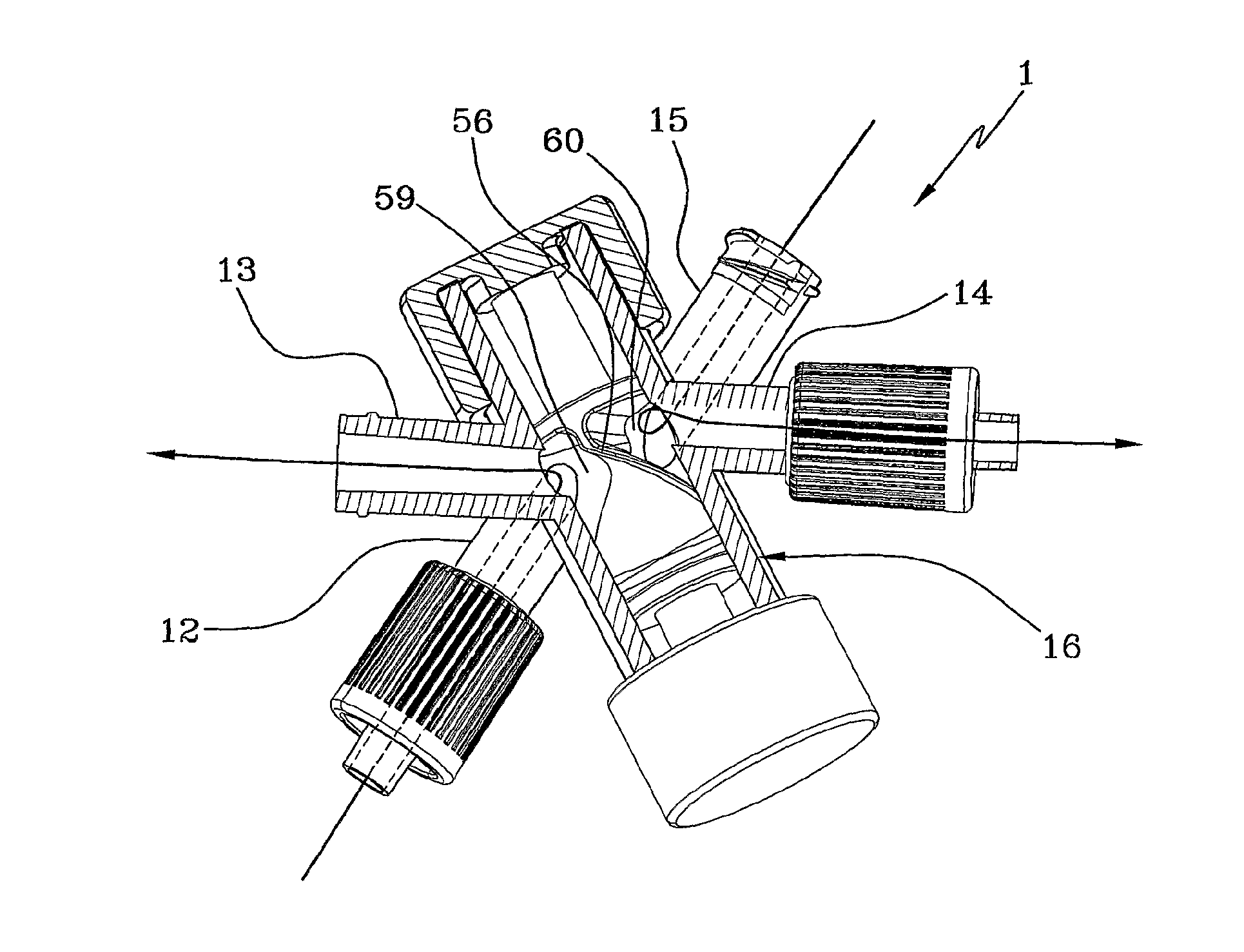 Flow reversing device and fluid treatment apparatus