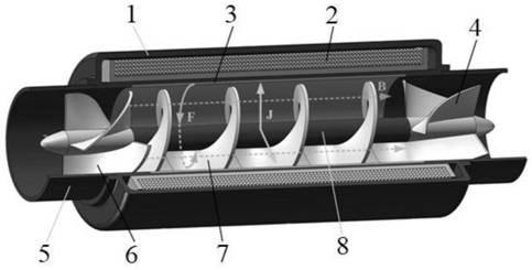 A multi-helical channel annular superconducting magnetic fluid propeller