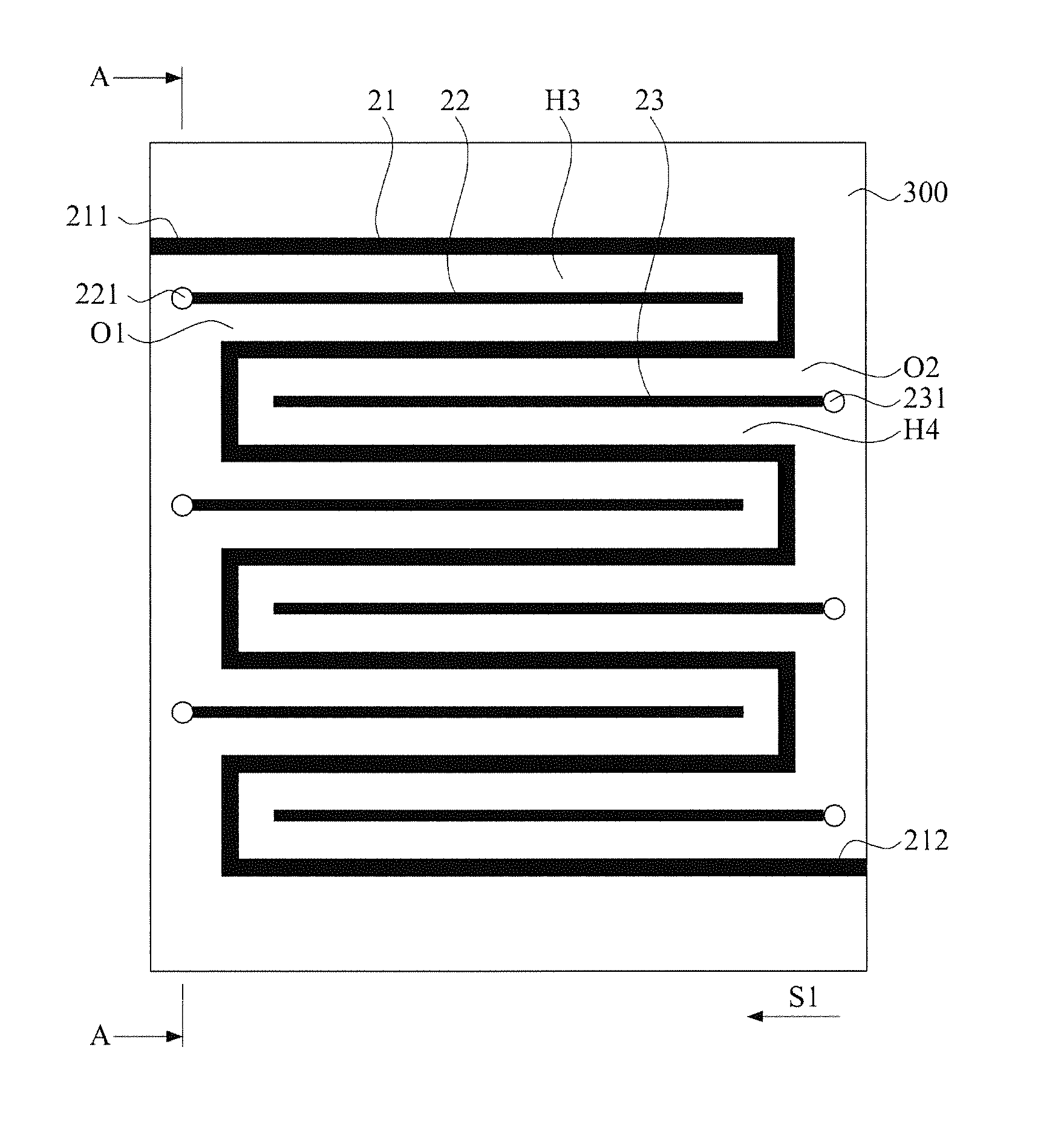 Delay line structure