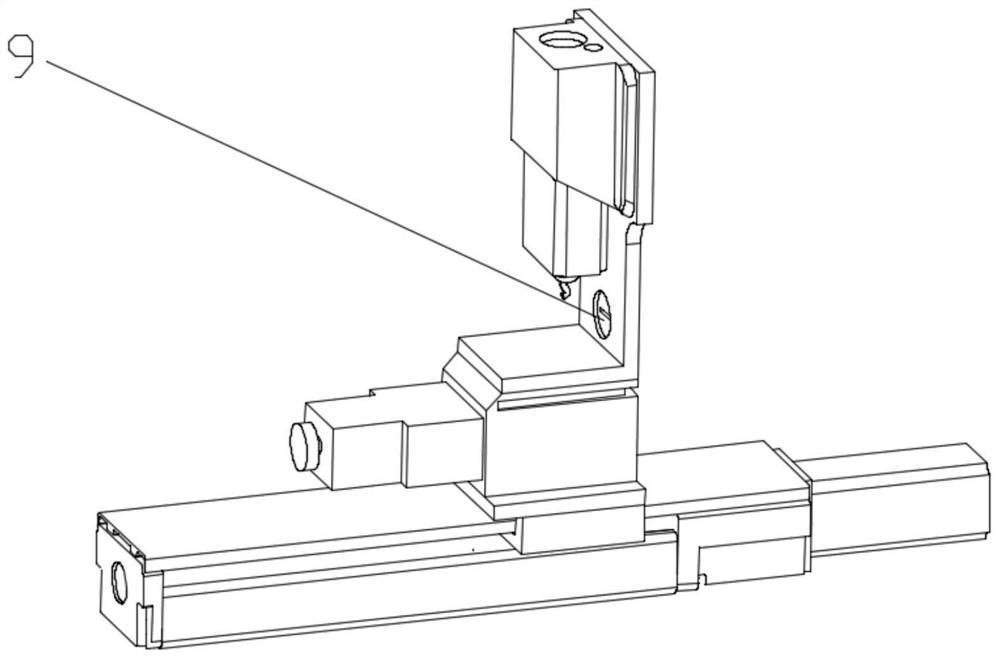 A kind of fast measuring device and measuring method of deflection of long part