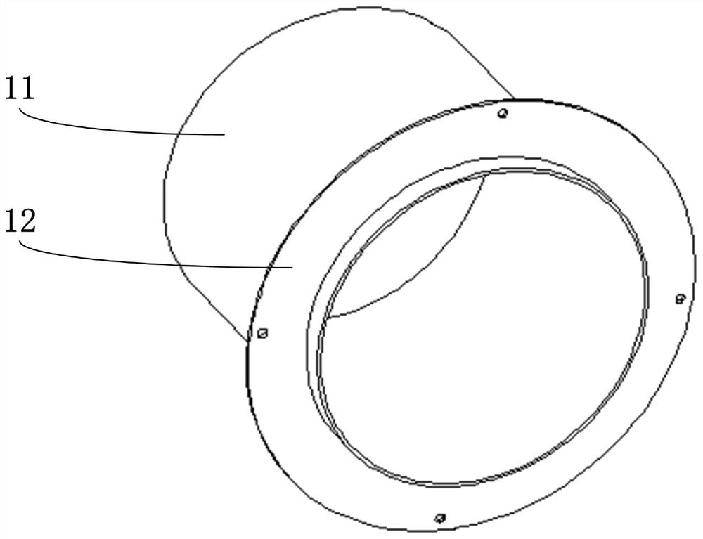 Novel tea barrel and bottom-drawing discharging device with same
